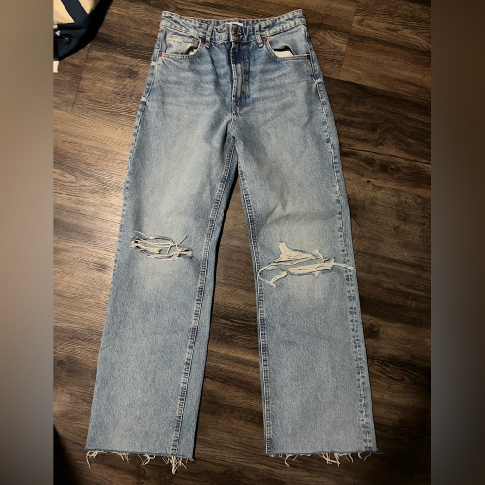 Zara size 8 wide leg jeans